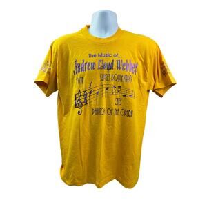Vintage Andrew Lloyd Webber Shirt Men L Broadway Play Theatre Cats Phantom